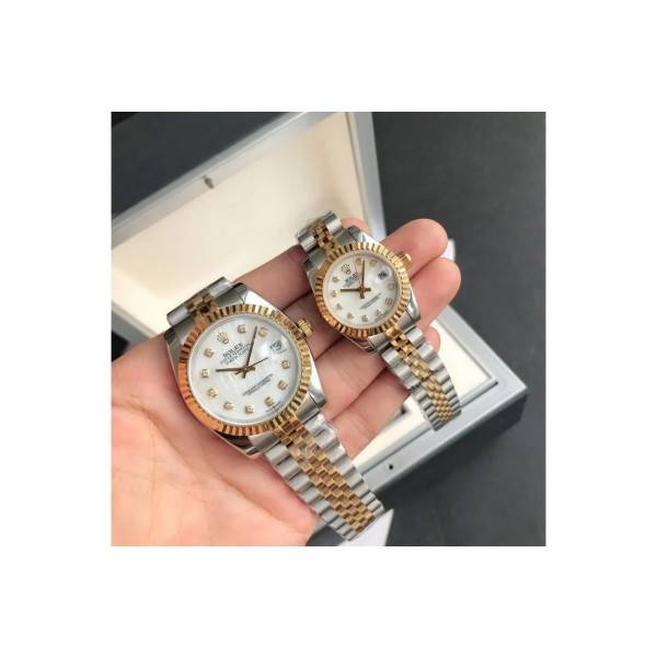 CollectRolex Datejust RG/SS Jub White/Dial 36/28 mm
