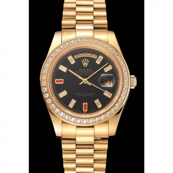 Superclone Rolex Day-Date Black Dial 1454101 36 mm