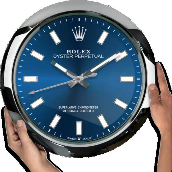 ROLEX WALL CLOCK – OYSTER PERPETUAL BLUE