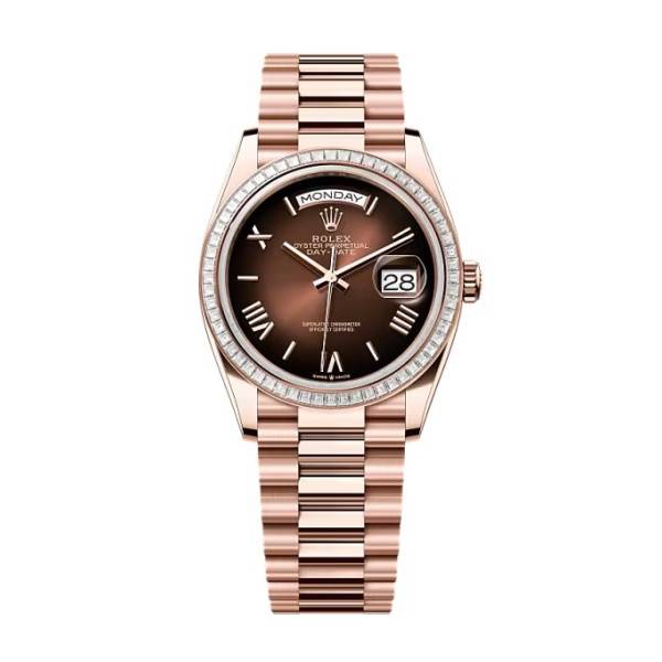 Superclone Rolex Day-Date Brown Ombré Dial 128395tbr-0024 36 mm