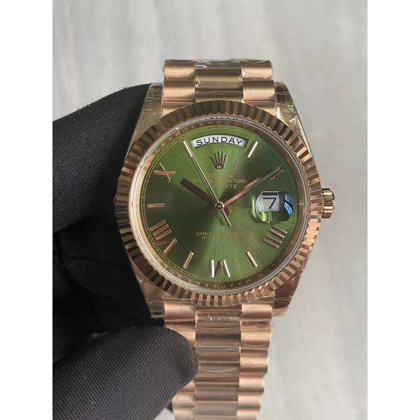 Superclone Rolex Day-Date Olive Dial 128235 36 mm