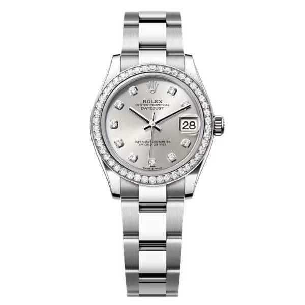 Rolex Datejust Silver Diamond Dial 278384RBR-0033 31 mm