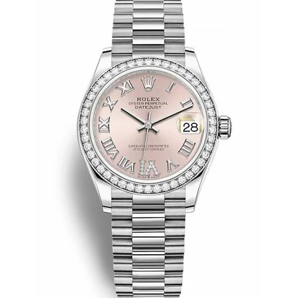 CollectRolex Datejust Pink set with diamonds Dial 278384RBR 31 mm