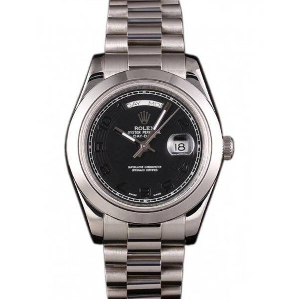 Superclone Rolex Day-Date Black Dial 80294 40 mm