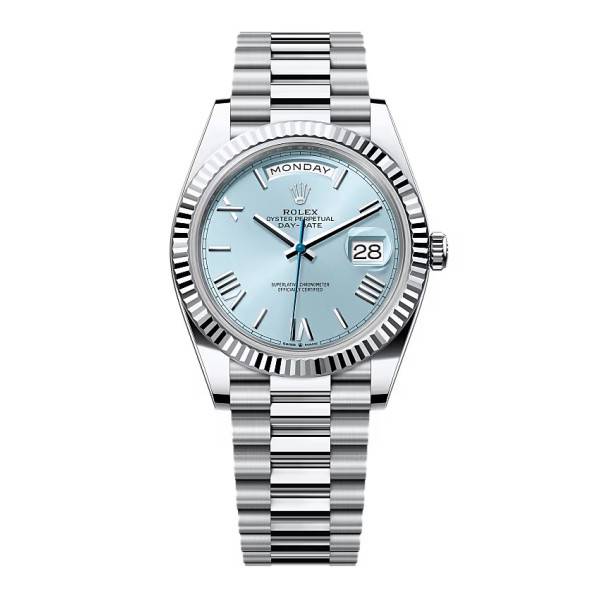 Superclone Rolex Day-Date Ice Blue Dial 228236-0012 40 mm