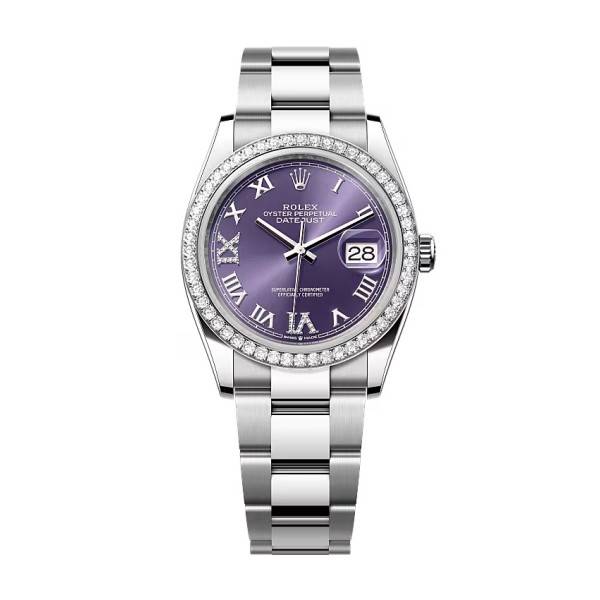 Rolex Datejust Aubergine Roman Diamond Dial 126284RBR-0014 36 mm