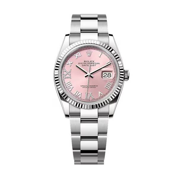 Rolex Datejust Pink Roman Dial 126234-0032 36 mm