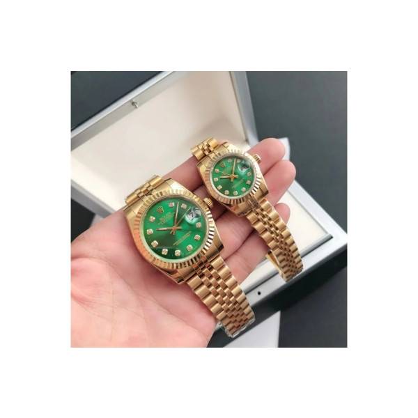 CollectRolex Datejust RG/RG Jub Green/Dial 36/28 mm