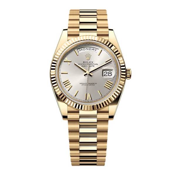 Superclone Rolex Day-Date Silver Dial 228238-0002 40 mm