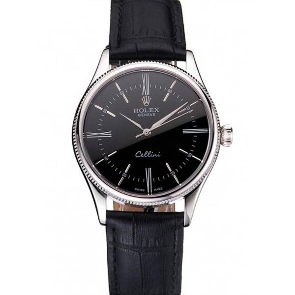 Superclone Rolex Cellini Black Dial REP016804