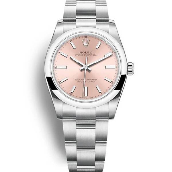 CollectRolex Oyster Perpetual Lady Pink Dial 124200 34 mm