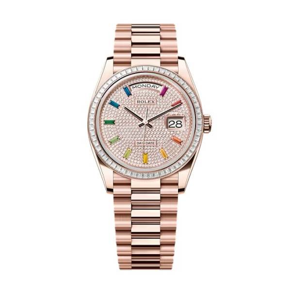 Superclone Rolex Day-Date Diamond-Paved Dial 128395tbr-0008 36 mm